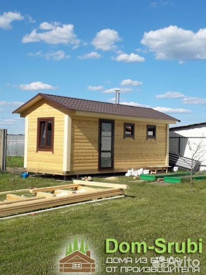 Белоусово-Хорошая надёжная Баня из бруса Б-5 (3х6)