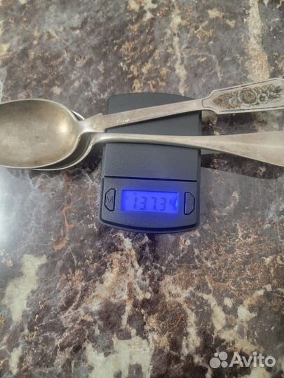 Серебряные столовые ложки 84