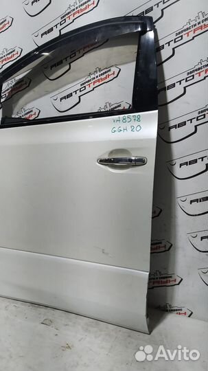 Дверь toyota alphard vellfire ANH20W ANH25W ATH20W GGH20W GGH25W 6700258040 передняя левая белый, 07