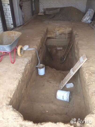 Земляные работы, Копка вручную