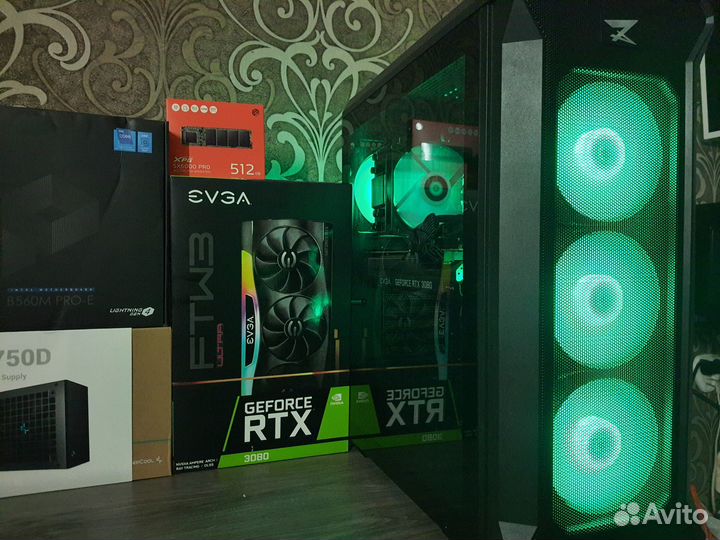 Мощный Пк Для Игр RTX 3080 10GB D6X+Core i5-11400F