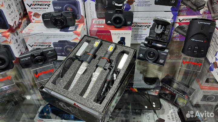 Светодиодные лампы в фары H4