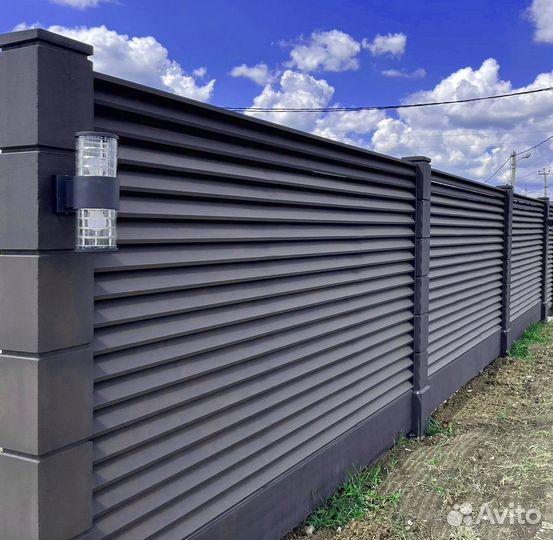 Заборы жалюзи под ключ