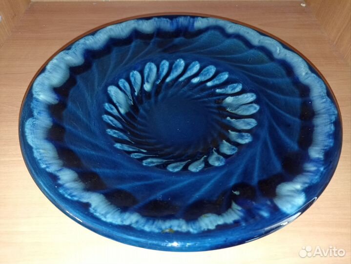 Блюдо тарелка зик СССР Конаковский фаянсовый завод