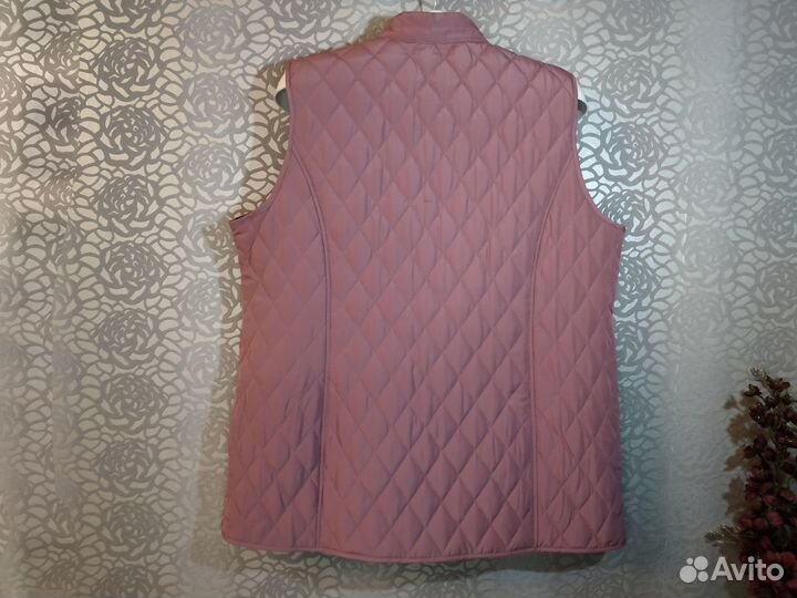 Жилетка женская стёганая лёгкая р.54