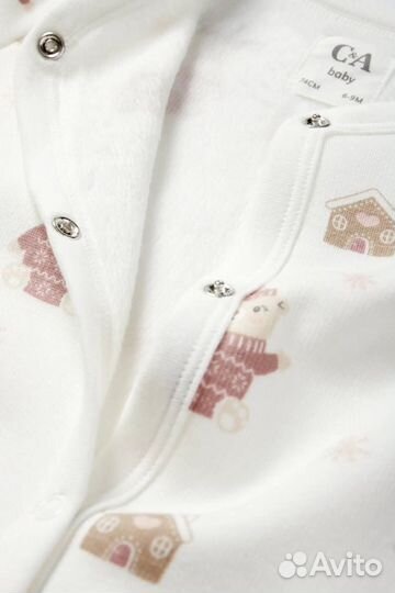 Новогодний слип для малышки c&a 74,80