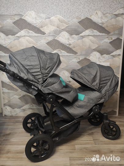Коляска для двойни 2 в 1