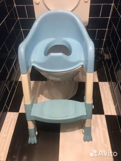 Сиденье для унитаза детское со ступенткой