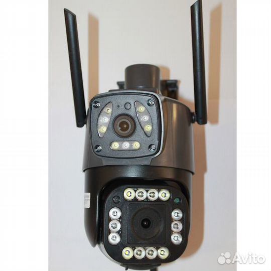 4 G камера видеонаблюдения с двумя объективами