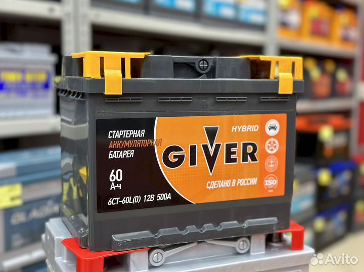 Аккумулятор giver hybrid 60 Ач