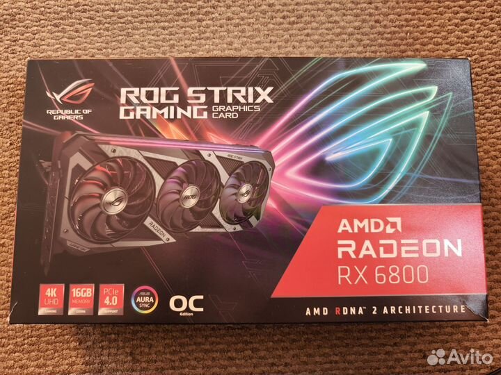 Asus Rog Strix Gaming RX6800 OC
