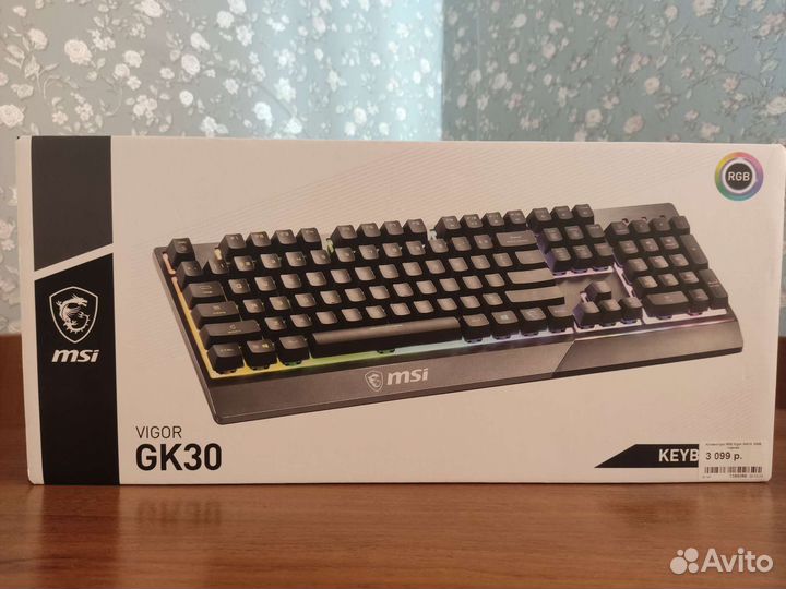Клавиатура игровая новая MSI vigor GK30