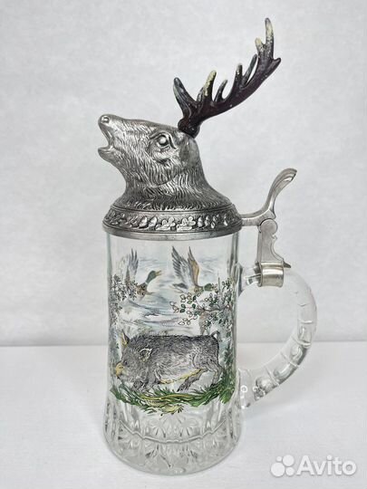 Коллекционная винтажная кружка Охота(Олень)