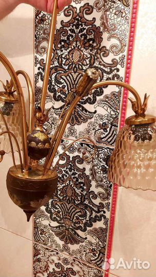 Люстра СССР трехрожковая