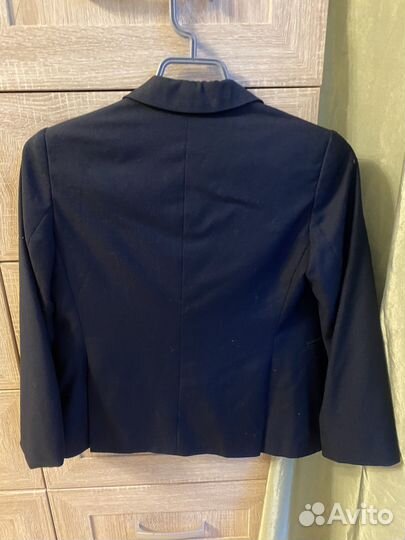 Пиджак черный школьный 128-134