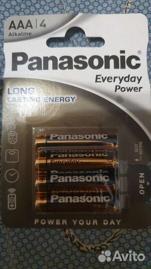 Батарейки мизиньчиковые Panasonic ааа