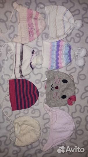 Шапки демисезонные на девочку