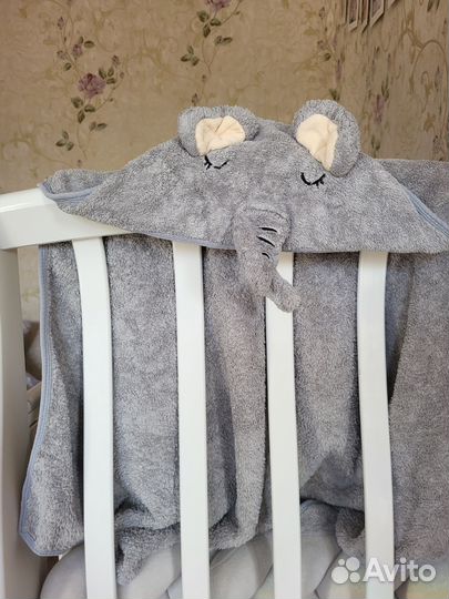 Полотенце детское с уголком слоником 8080