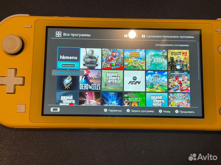 Nintendo switch lite прошитая 256гб