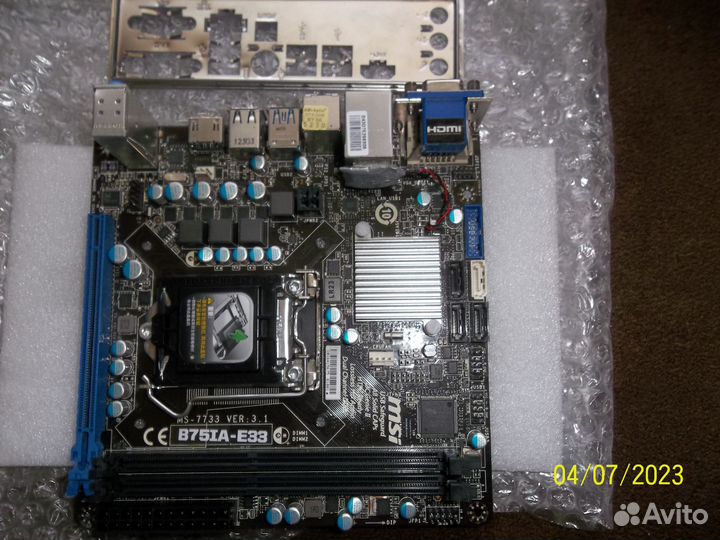 MSI B75IA-E33 socket 1155