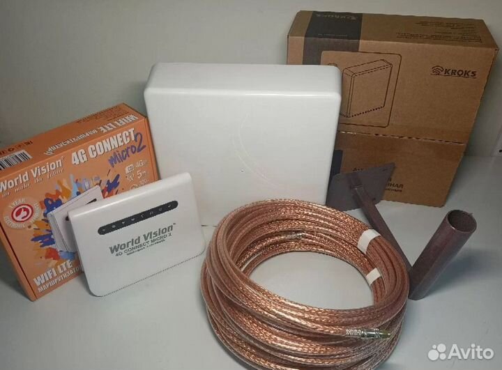 Комплект для интернета за городWorldVision+Kroks15