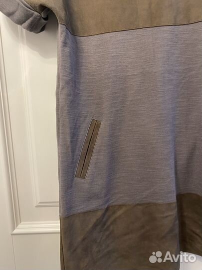 Платье хлопок/замша