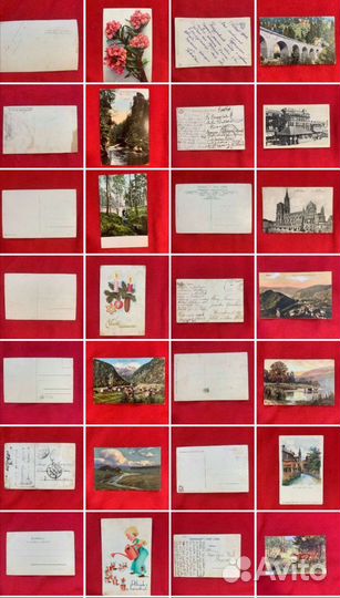 Старинные открытки альбомом почтовые карточки