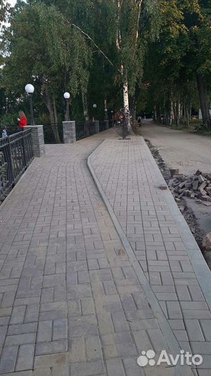 Укладка брусчатки