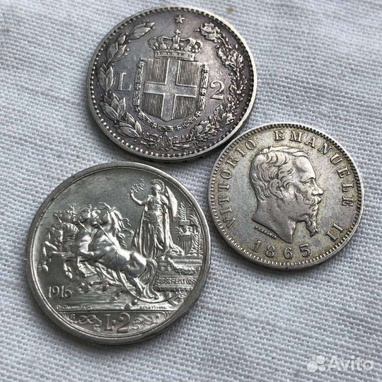 Серебряные монеты Италии