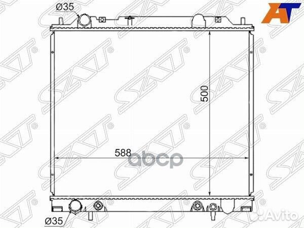 Радиатор Mitsubishi Delica 94-07 MC0005 Sat