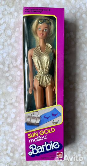 Барби sun gold barbie