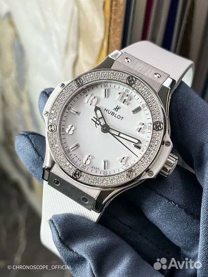 Часы Hublot Big Bang Steel White Diamonds 38