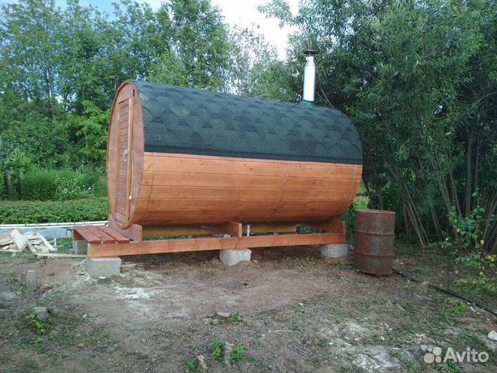 Баня бочка под ключ