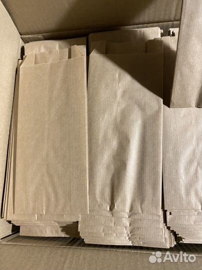 Крафт пакет для картофеля фри 90*40*205мм оптом