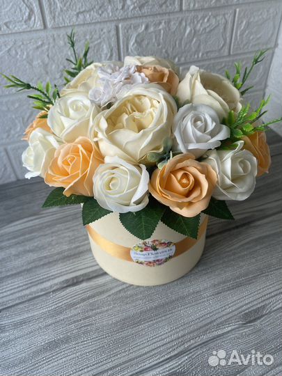 Шикарные букеты из мыльныз роз