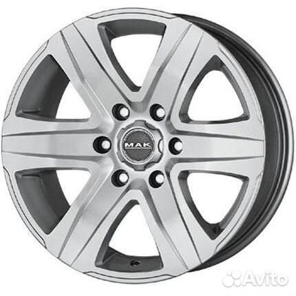 Диски MAK Stone 6 8.5x20 6*139.7 ET30 DIA100.1 Silver Литой