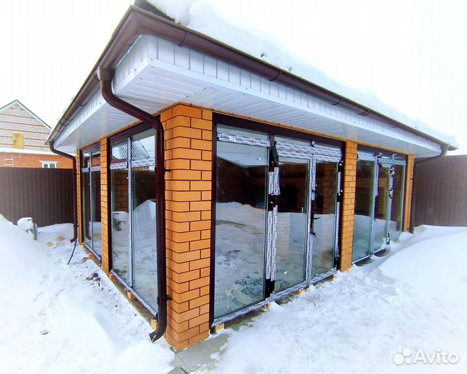 Остекление беседки, веранды