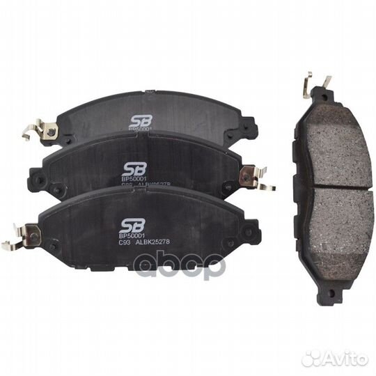Колодки тормозные дисковые передние BP50001 SB