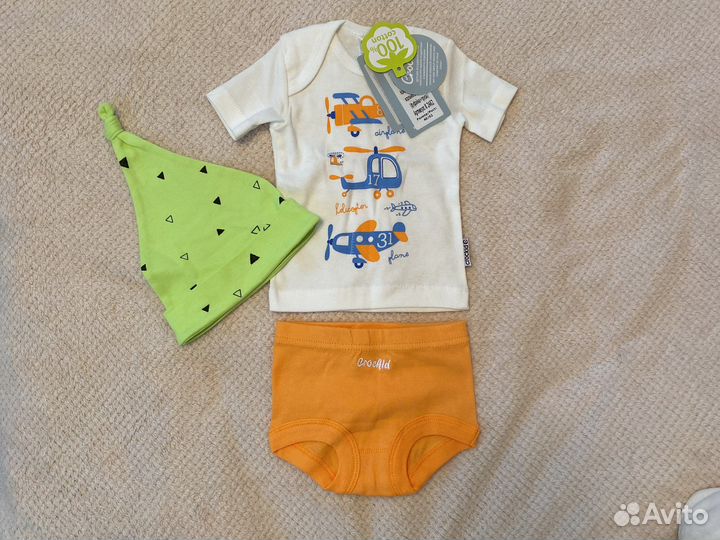 Комплект для детей + шапочка, новые