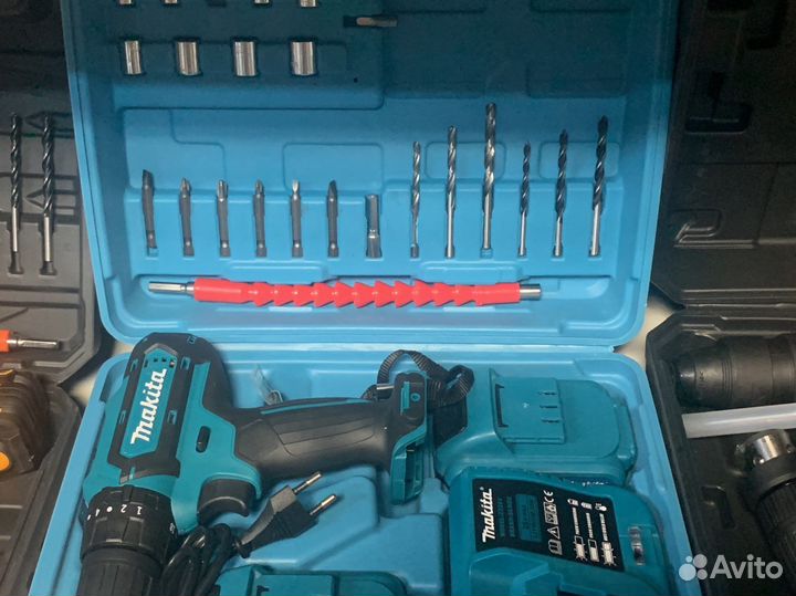 Аккум. Шуруповерт ударный Makita 26v с набором