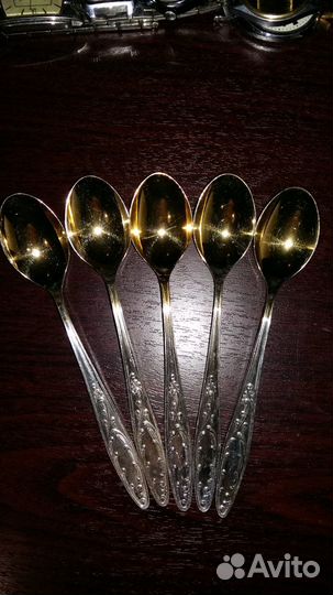 Вилки/ложки/мельхиор/позолота/СССР