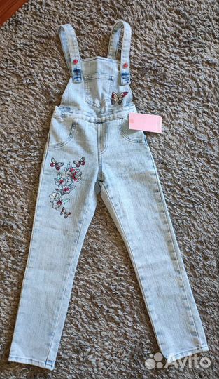 Джинсовая одежда для девочки р.116-122