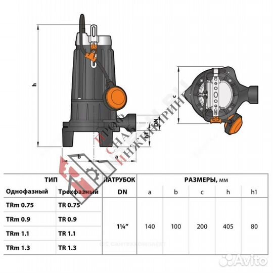 Насос tritus TRm 0,75 1х230В/50 Гц Pedrollo 48SHT0