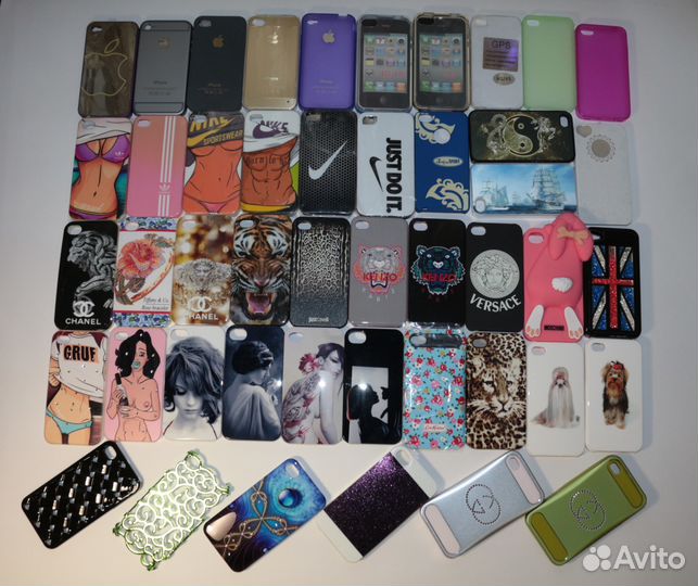 Чехлы и стёкла iPhone 4/4S (муж. / жен.)