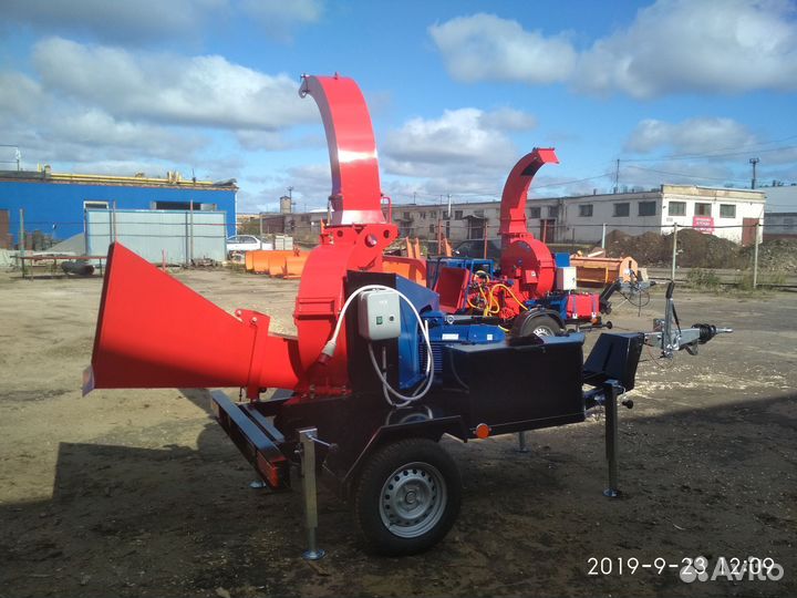 Измельчитель веток до 200мм прицепной, Эл.привод