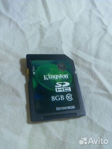 Карта памяти Kingston SD HC 8gb