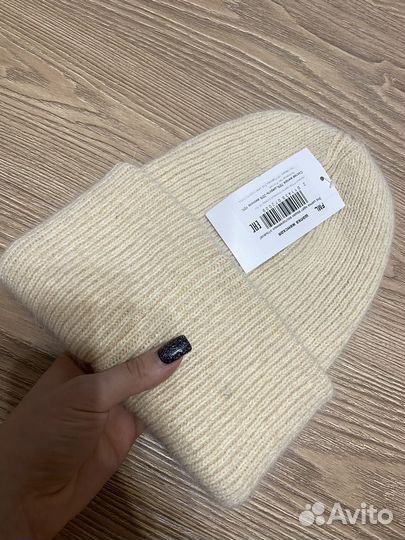 Шапка вязаная зимняя ангора шерсть вискоза