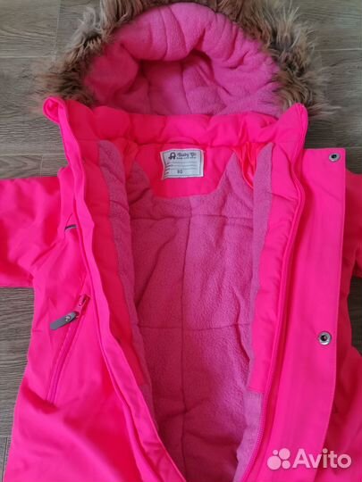 Зимний комбинезон на девочку 80