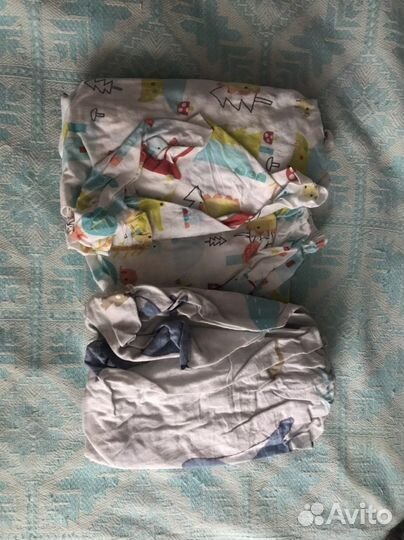 Простынь на резинке в детскую кровать