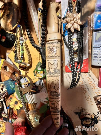 Нож из кости Чукотка Уэлен 1956г